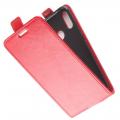 Вертикальный флип чехол книжка с откидыванием вниз для Huawei P30 Lite - Красный