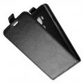 Вертикальный флип чехол книжка с откидыванием вниз для LG G7 ThinQ - Черный