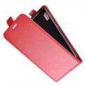 Вертикальный флип чехол книжка с откидыванием вниз для Samsung Galaxy A10 - Красный
