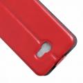 Вертикальный флип чехол книжка с откидыванием вниз для Samsung Galaxy A5 2017 SM-A520F - Красный