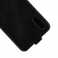 Вертикальный флип чехол книжка с откидыванием вниз для Samsung Galaxy M10 - Черный