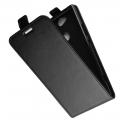 Вертикальный флип чехол книжка с откидыванием вниз для Sony Xperia XA2 - Черный