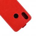 Вертикальный флип чехол книжка с откидыванием вниз для Xiaomi Mi 8 SE - Красный