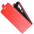 Вертикальный флип чехол книжка с откидыванием вниз для Xiaomi Mi Note 10 - Красный
