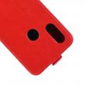 Вертикальный флип чехол книжка с откидыванием вниз для Xiaomi Redmi 7 - Красный