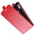 Вертикальный флип чехол книжка с откидыванием вниз для Xiaomi Redmi 7 - Красный