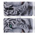 Защитный Флип Чехол для Nokia 5.1 Plus	 в Виде Книжки с Рисунком Тигр