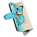 Защитный Флип Чехол для Samsung Galaxy A20s в Виде Книжки с Рисунком Бабочка