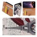 Защитный Флип Чехол для Samsung Galaxy A7 2018 SM-A750 в Виде Книжки с Рисунком Париж