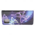 Защитный Флип Чехол для Samsung Galaxy Note 10 Lite в Виде Книжки с Рисунком Фиолетовые Бабочки