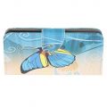 Защитный Флип Чехол для Samsung Galaxy S20 в Виде Книжки с Рисунком Голубая Бабочка