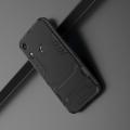 Защитный усиленный гибридный чехол противоударный с подставкой для Huawei Honor 8A Черный