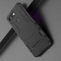 Защитный усиленный гибридный чехол противоударный с подставкой для Huawei Honor View 20 (V20) Черный