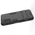 Защитный усиленный гибридный чехол противоударный с подставкой для Huawei Honor View 30 / View 30 Pro Черный