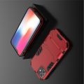 Защитный усиленный гибридный чехол противоударный с подставкой для iPhone 12 mini Красный