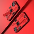 Защитный усиленный гибридный чехол противоударный с подставкой для iPhone 13 Красный