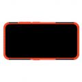 Защитный усиленный гибридный чехол противоударный с подставкой для Nokia 2.2 Оранжевый