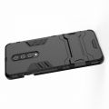 Защитный усиленный гибридный чехол противоударный с подставкой для OnePlus 8 Черный