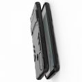Защитный усиленный гибридный чехол противоударный с подставкой для OnePlus NORD N100 Черный