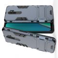 Защитный усиленный гибридный чехол противоударный с подставкой для Oppo A5 (2020) / Oppo A9 (2020) Синий