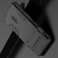 Защитный усиленный гибридный чехол противоударный с подставкой для Oppo K3 / Realme X Черный