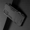 Защитный усиленный гибридный чехол противоударный с подставкой для Oppo Reno4 Pro 5G Черный