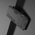 Защитный усиленный гибридный чехол противоударный с подставкой для Realme 6 Pro Черный