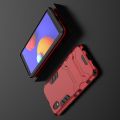 Защитный усиленный гибридный чехол противоударный с подставкой для Samsung Galaxy A01 Core Красный