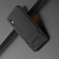 Защитный усиленный гибридный чехол противоударный с подставкой для Samsung Galaxy A10 Черный
