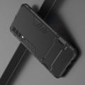Защитный усиленный гибридный чехол противоударный с подставкой для Samsung Galaxy A50 Черный