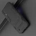 Защитный усиленный гибридный чехол противоударный с подставкой для Samsung Galaxy M10 Черный