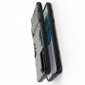 Защитный усиленный гибридный чехол противоударный с подставкой для Samsung Galaxy S21 Plus / S21+ Черный