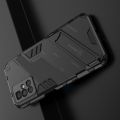 Защитный усиленный гибридный чехол противоударный с подставкой для Xiaomi Redmi 10 Черный
