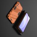 Защитный усиленный гибридный чехол противоударный с подставкой для Xiaomi Redmi 9T Оранжевый
