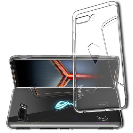 Тонкий TPU Бампер Силиконовый Чехол для Asus ROG Phone 2 Прозрачный
