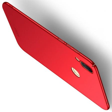 Ультратонкий Матовый Кейс Пластиковый Накладка Чехол для Huawei Honor Play Красный