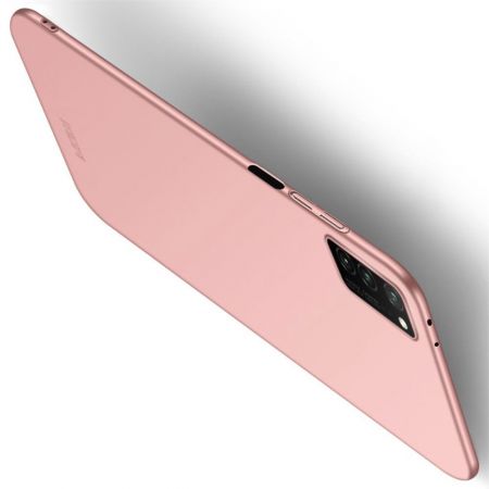 Ультратонкий Матовый Кейс Пластиковый Накладка Чехол для Huawei Honor View 30 Розовый