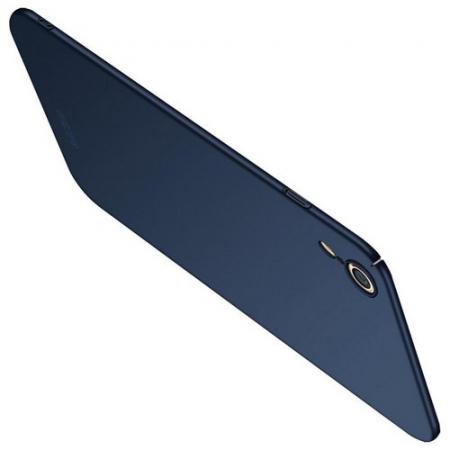 Ультратонкий Матовый Кейс Пластиковый Накладка Чехол для iPhone XR Синий