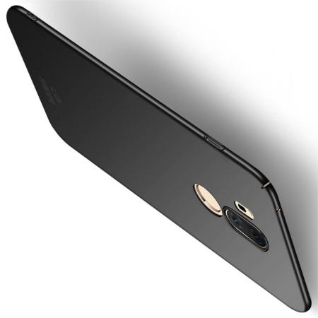 Ультратонкий Матовый Кейс Пластиковый Накладка Чехол для LG G7 ThinQ Черный