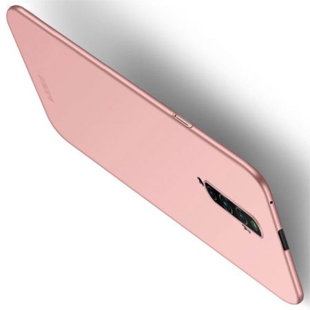 Ультратонкий Матовый Кейс Пластиковый Накладка Чехол для OPPO Reno 2 Z Розовый