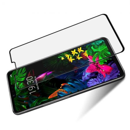 Закаленное Полноклеевое Full Glue Screen Cover IMAK Pro+ Стекло для LG G8 ThinQ Черное
